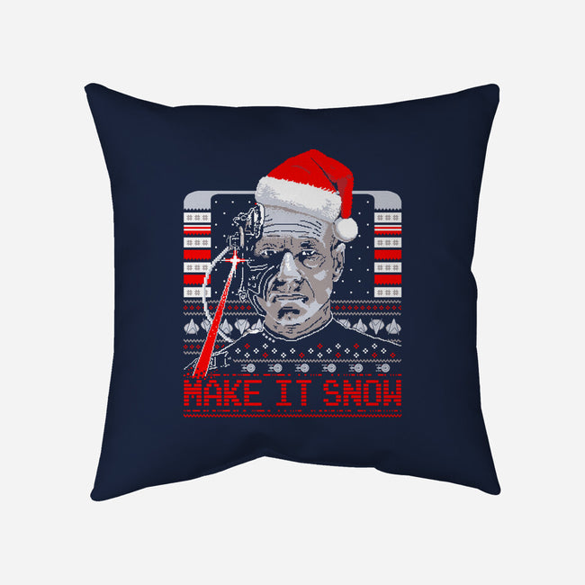 Make It Snow Christmas-None-Removable Cover w Insert-Throw Pillow-rocketman_art