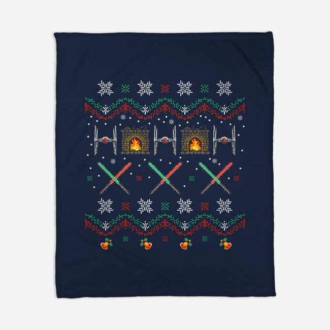 Tie Fighters Christmas-None-Fleece-Blanket-rocketman_art