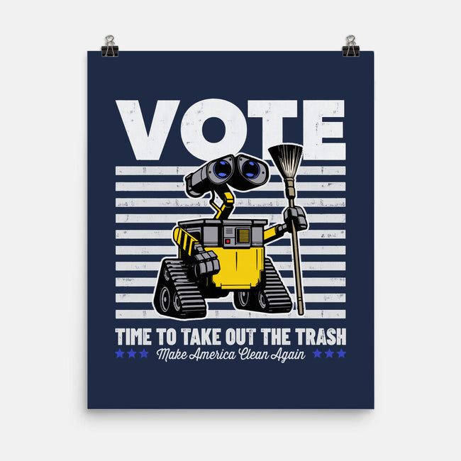 Make America Clean Again-None-Matte-Poster-Herk Up Tees