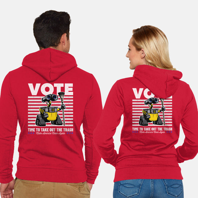 Make America Clean Again-Unisex-Zip-Up-Sweatshirt-Herk Up Tees