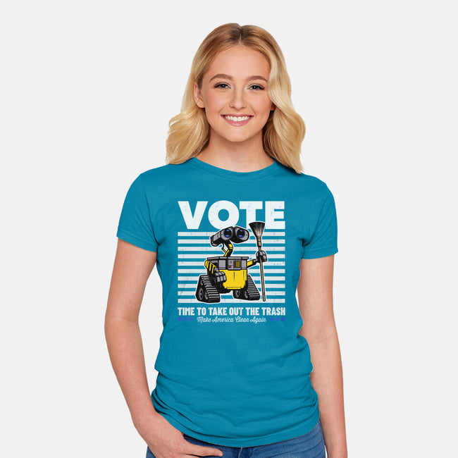 Make America Clean Again-Womens-Fitted-Tee-Herk Up Tees