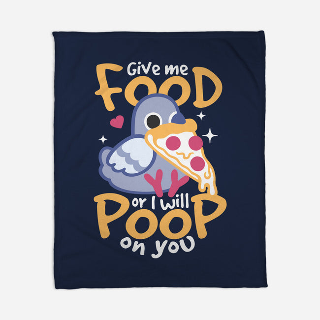 Hungry Pigeon Pizza-None-Fleece-Blanket-NemiMakeit