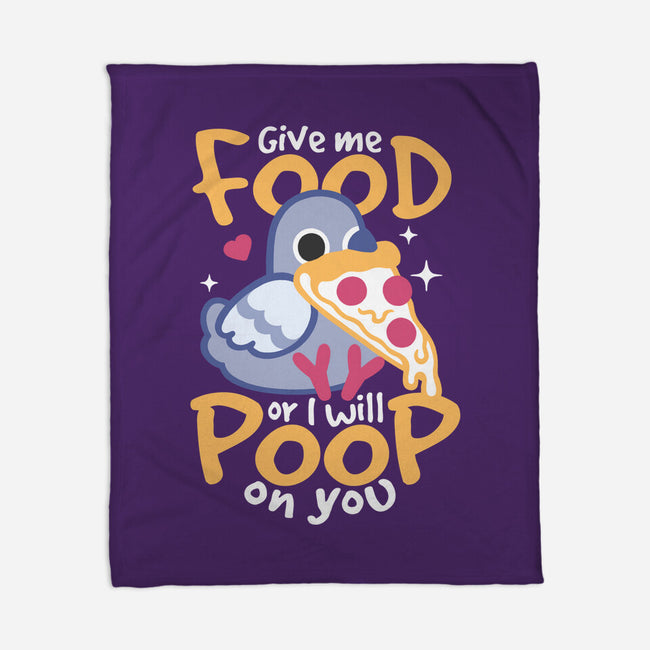 Hungry Pigeon Pizza-None-Fleece-Blanket-NemiMakeit