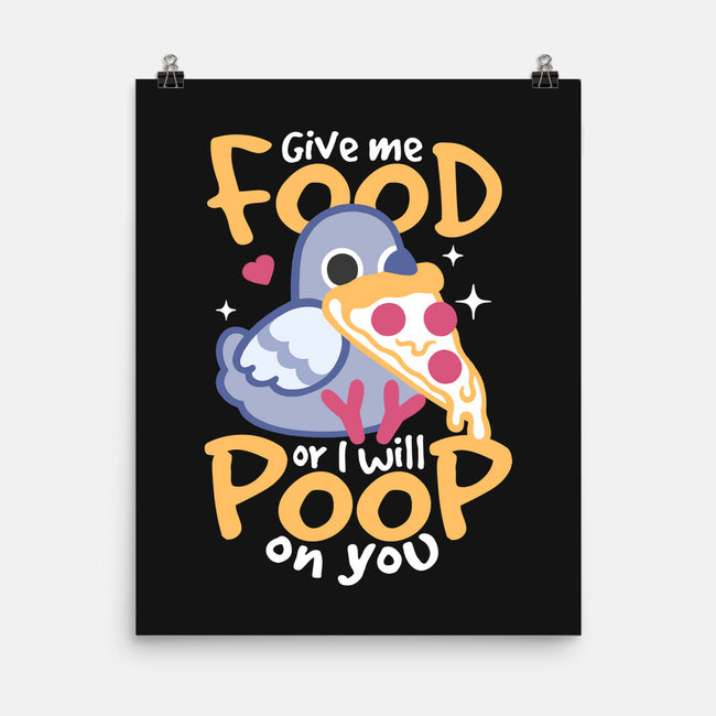 Hungry Pigeon Pizza-None-Matte-Poster-NemiMakeit