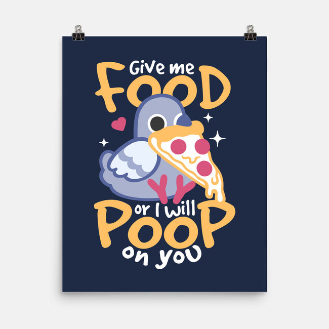 Hungry Pigeon Pizza-None-Matte-Poster-NemiMakeit