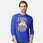 Hungry Pigeon Pizza-Mens-Long Sleeved-Tee-NemiMakeit