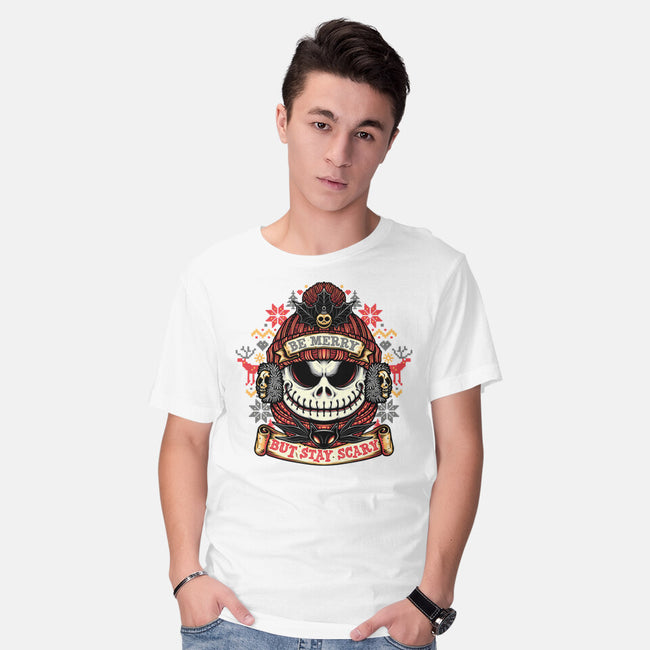 Merry And Scary-Mens-Basic-Tee-glitchygorilla