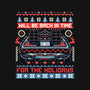 Back In Time For The Holidays-Womens-Fitted-Tee-glitchygorilla