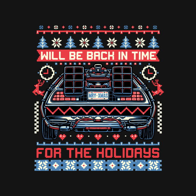 Back In Time For The Holidays-None-Fleece-Blanket-glitchygorilla