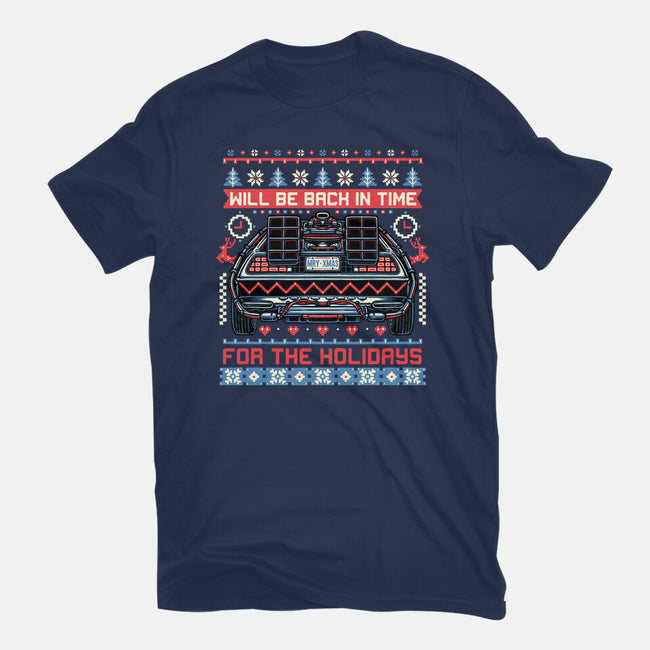 Back In Time For The Holidays-Mens-Heavyweight-Tee-glitchygorilla