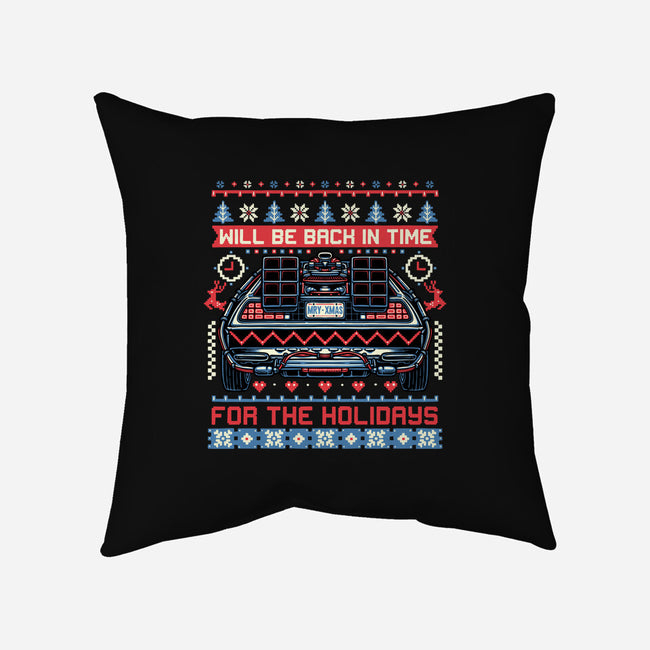 Back In Time For The Holidays-None-Removable Cover w Insert-Throw Pillow-glitchygorilla