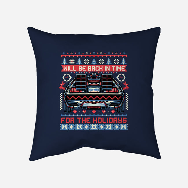 Back In Time For The Holidays-None-Removable Cover w Insert-Throw Pillow-glitchygorilla