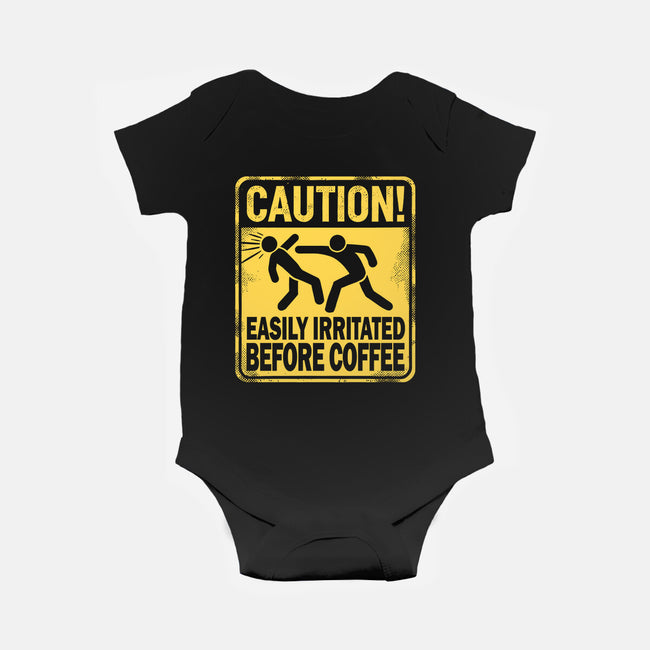 Easily Irritated Before Coffee-Baby-Basic-Onesie-BridgeWalker