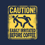 Easily Irritated Before Coffee-Womens-V-Neck-Tee-BridgeWalker