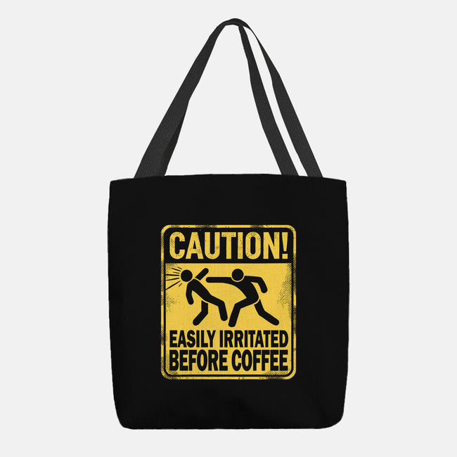 Easily Irritated Before Coffee-None-Basic Tote-Bag-BridgeWalker