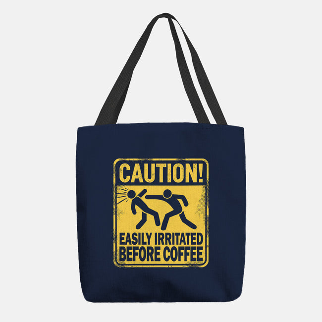 Easily Irritated Before Coffee-None-Basic Tote-Bag-BridgeWalker