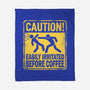 Easily Irritated Before Coffee-None-Fleece-Blanket-BridgeWalker