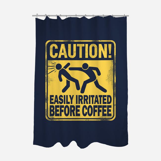 Easily Irritated Before Coffee-None-Polyester-Shower Curtain-BridgeWalker