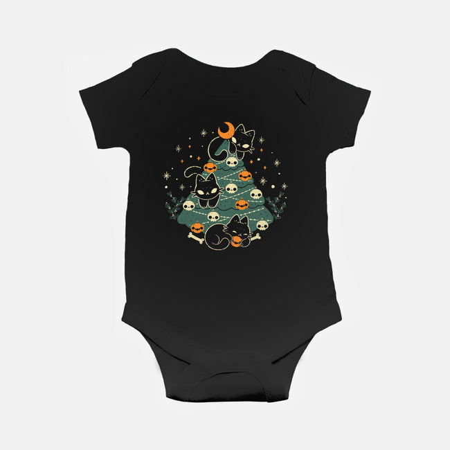 Halloween Christmas Tree-Baby-Basic-Onesie-xMorfina