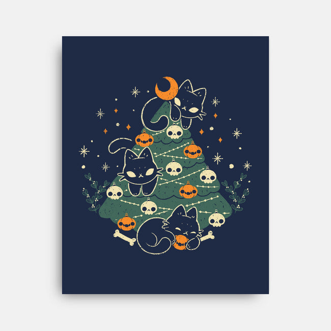 Halloween Christmas Tree-None-Stretched-Canvas-xMorfina