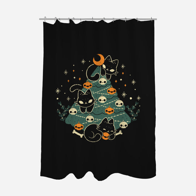 Halloween Christmas Tree-None-Polyester-Shower Curtain-xMorfina