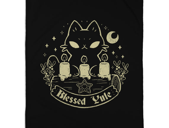 Blessed Yule Black Cat