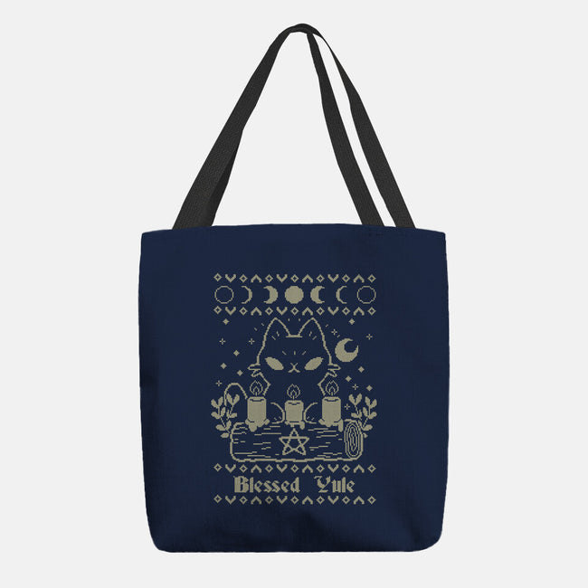 Blessed Yule Sweater-None-Basic Tote-Bag-xMorfina