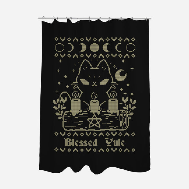 Blessed Yule Sweater-None-Polyester-Shower Curtain-xMorfina