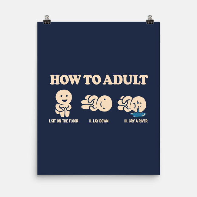 How To Adult-None-Matte-Poster-koalastudio