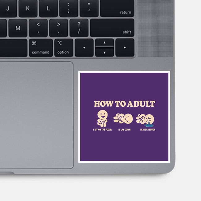 How To Adult-None-Glossy-Sticker-koalastudio