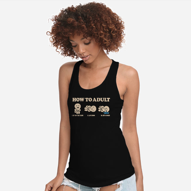 How To Adult-Womens-Racerback-Tank-koalastudio