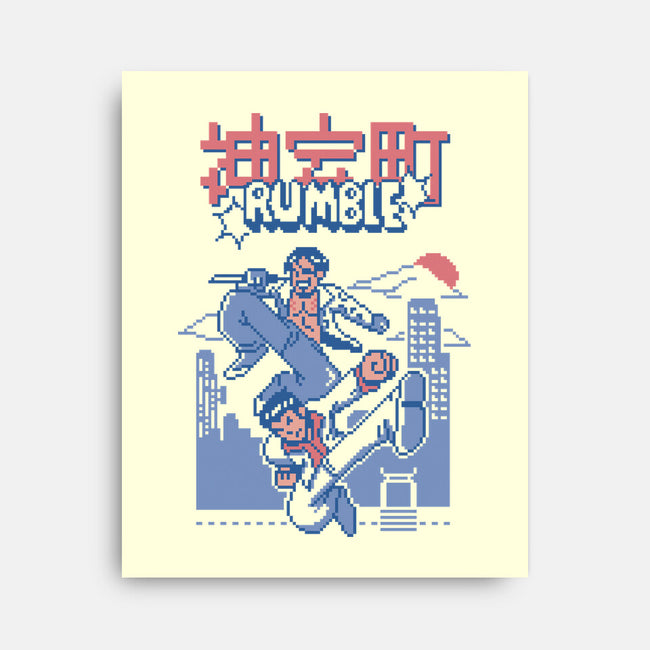 Kamurocho Rumble-None-Stretched-Canvas-Henrique Torres