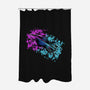 Neon Spaceship-None-Polyester-Shower Curtain-nickzzarto