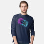 Neon Spaceship-Mens-Long Sleeved-Tee-nickzzarto