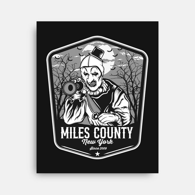 Miles County Badge-None-Stretched-Canvas-CarloJ1956