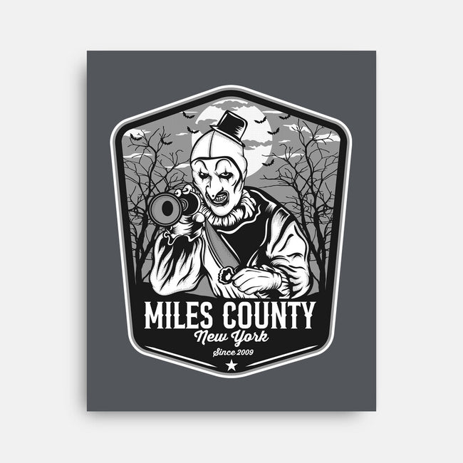 Miles County Badge-None-Stretched-Canvas-CarloJ1956