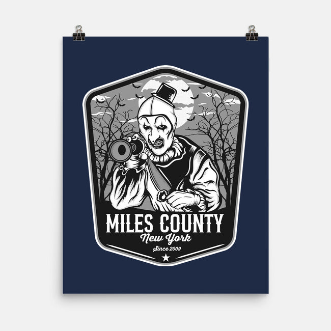 Miles County Badge-None-Matte-Poster-CarloJ1956