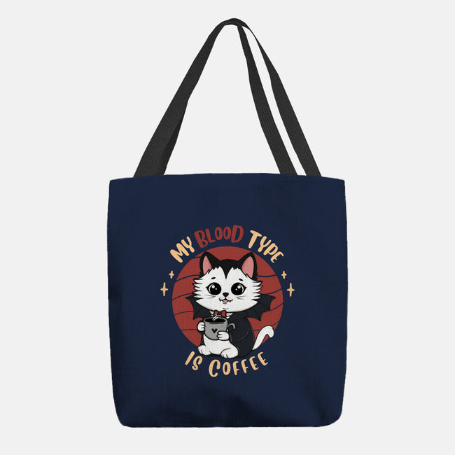 My Blood Type Is Coffee-None-Basic Tote-Bag-Trendlory