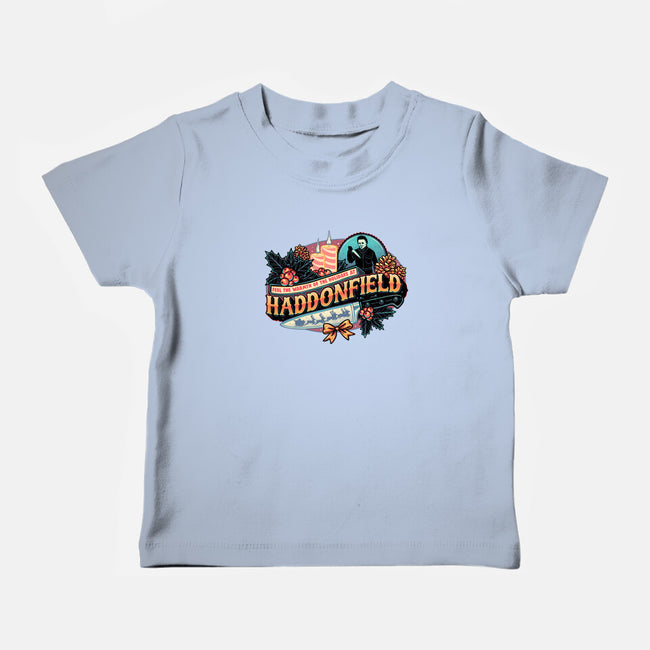 Haddonfield Holidays-Baby-Basic-Tee-glitchygorilla