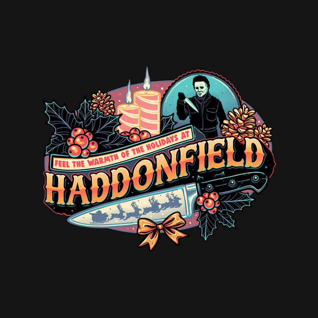 Haddonfield Holidays-Womens-Basic-Tee-glitchygorilla