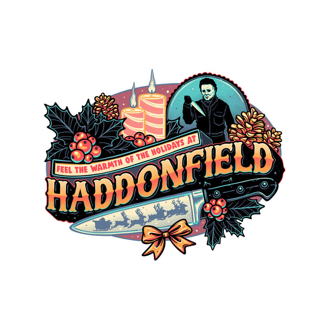 Haddonfield Holidays-Womens-Off Shoulder-Tee-glitchygorilla