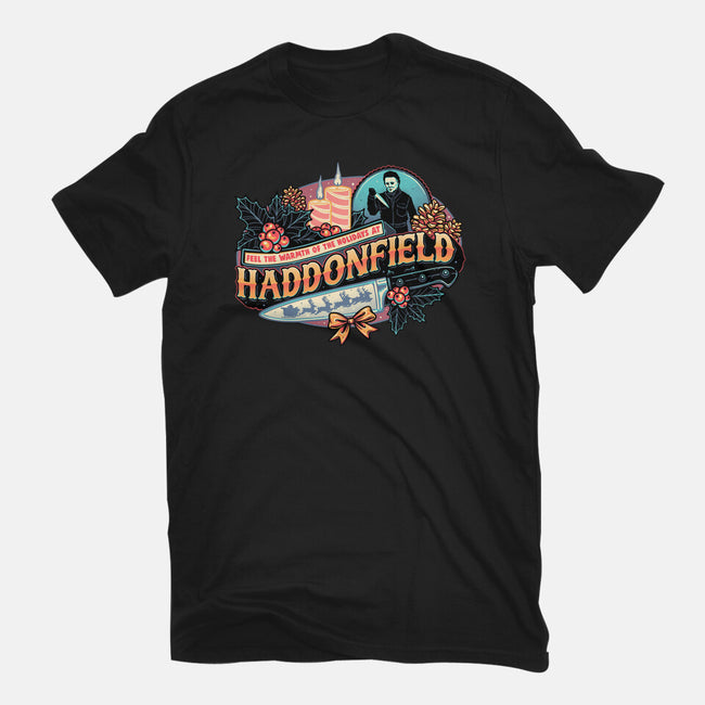 Haddonfield Holidays-Mens-Heavyweight-Tee-glitchygorilla