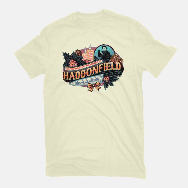 Haddonfield Holidays-Mens-Basic-Tee-glitchygorilla