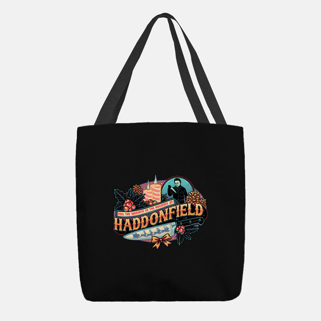 Haddonfield Holidays-None-Basic Tote-Bag-glitchygorilla