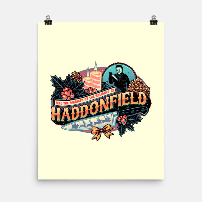 Haddonfield Holidays-None-Matte-Poster-glitchygorilla