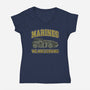 Marines We Are Leaving-Womens-V-Neck-Tee-rocketman_art