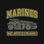 Marines We Are Leaving-None-Removable Cover w Insert-Throw Pillow-rocketman_art