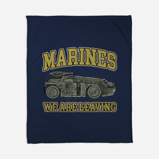 Marines We Are Leaving-None-Fleece-Blanket-rocketman_art