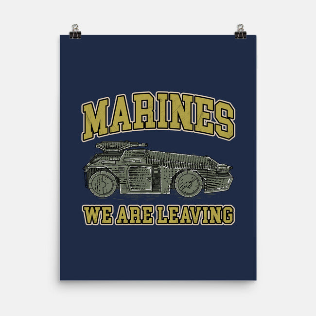 Marines We Are Leaving-None-Matte-Poster-rocketman_art