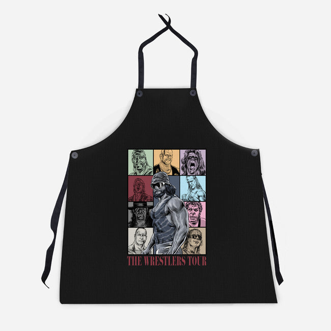 The Wrestlers Tour-Unisex-Kitchen-Apron-zascanauta